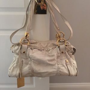 DOLCE & GABBANA Large White Leather Purse